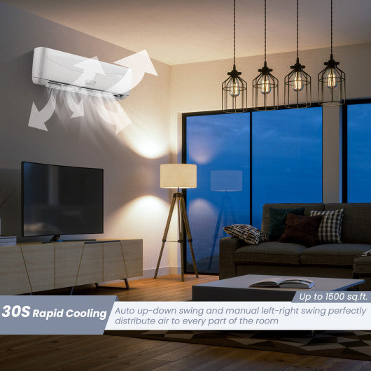 24000 BTU 18.5 SEER2 208-230V Ductless Mini Split Air Conditioner and Heater