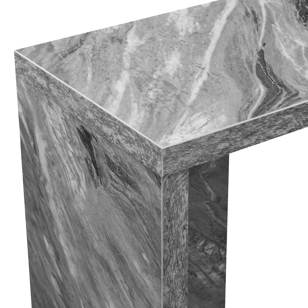 Northfield Admiral C End Table -Gray Faux Marble