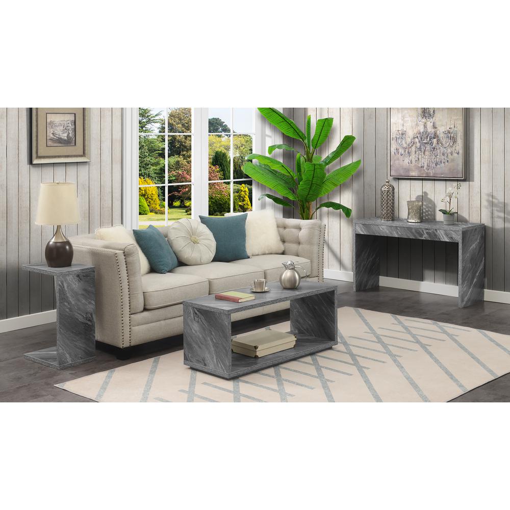 Northfield Admiral C End Table -Gray Faux Marble