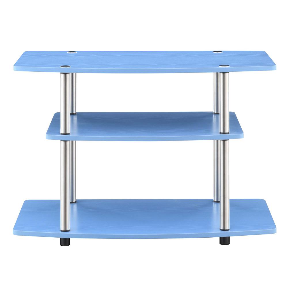 Designs2Go No Tools 3 Tier TV Stand Blue