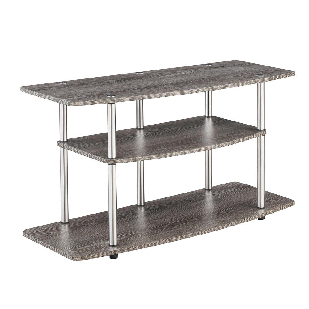 No Tools 3 Tier Wide TV Stand for TVs up to 46 Inches