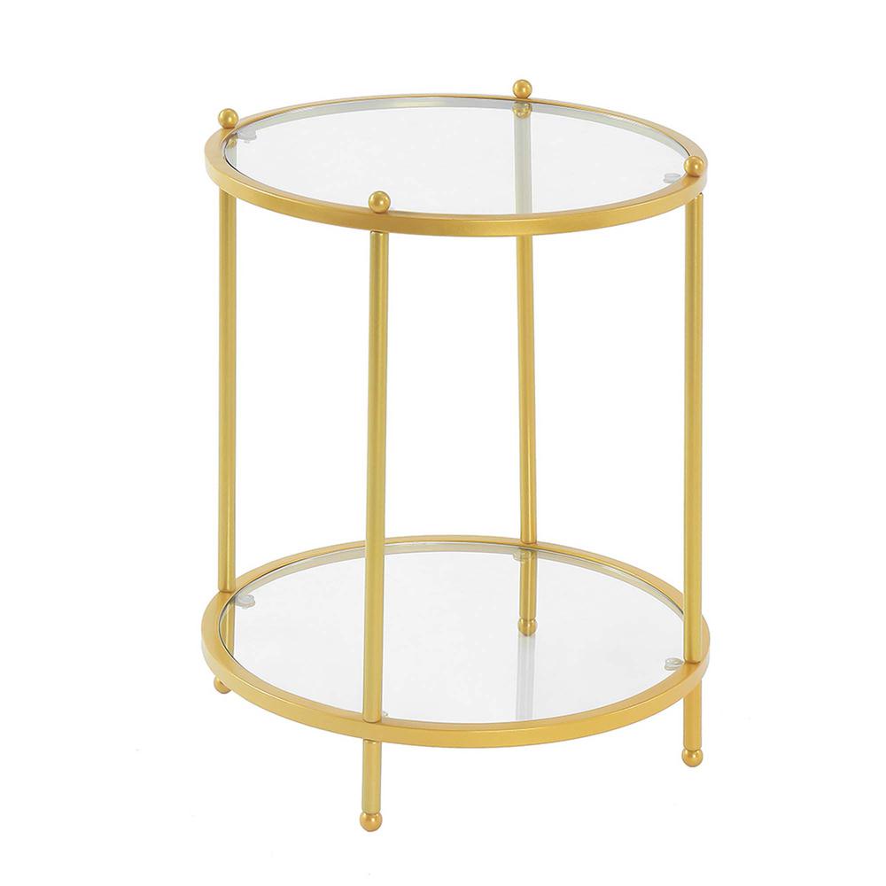Royal Crest 2 Tier Round End Table