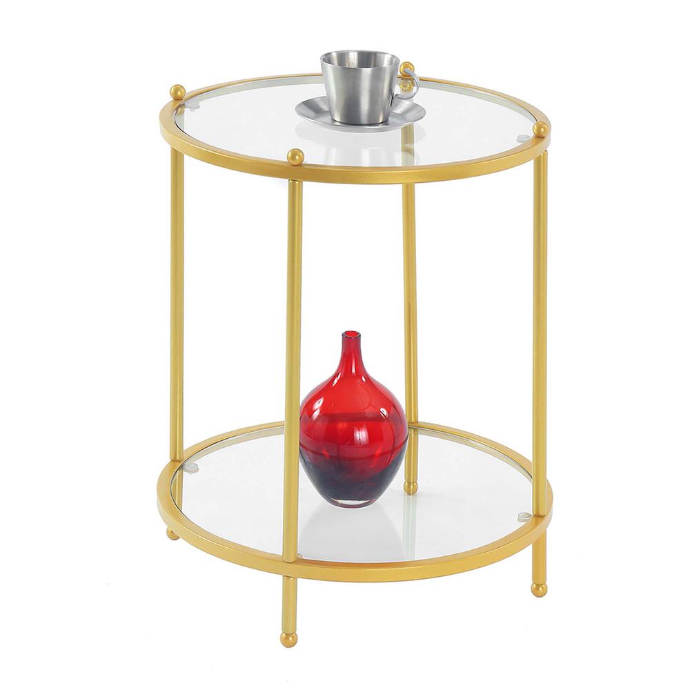 Royal Crest 2 Tier Round End Table