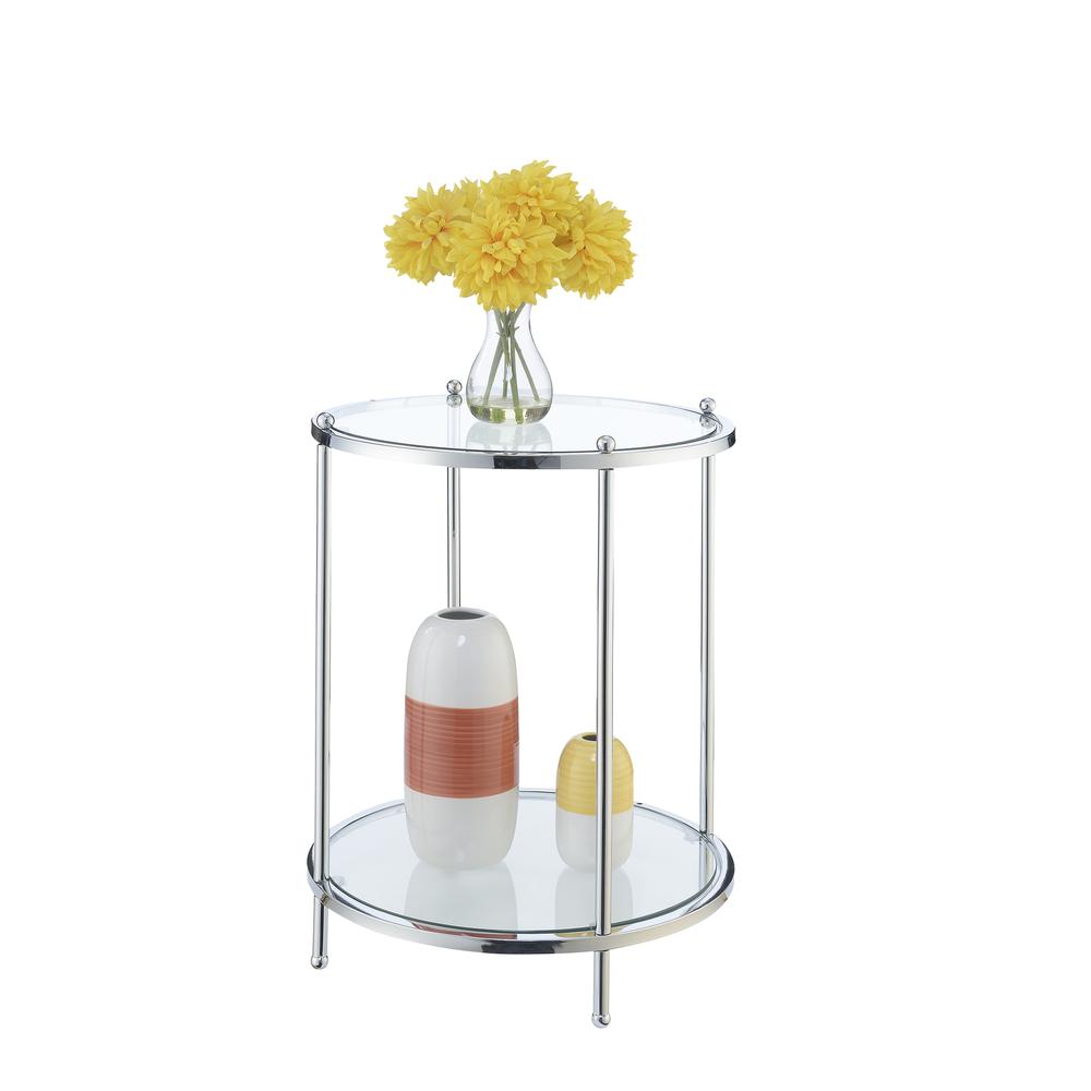 Royal Crest 2 Tier Round End Table