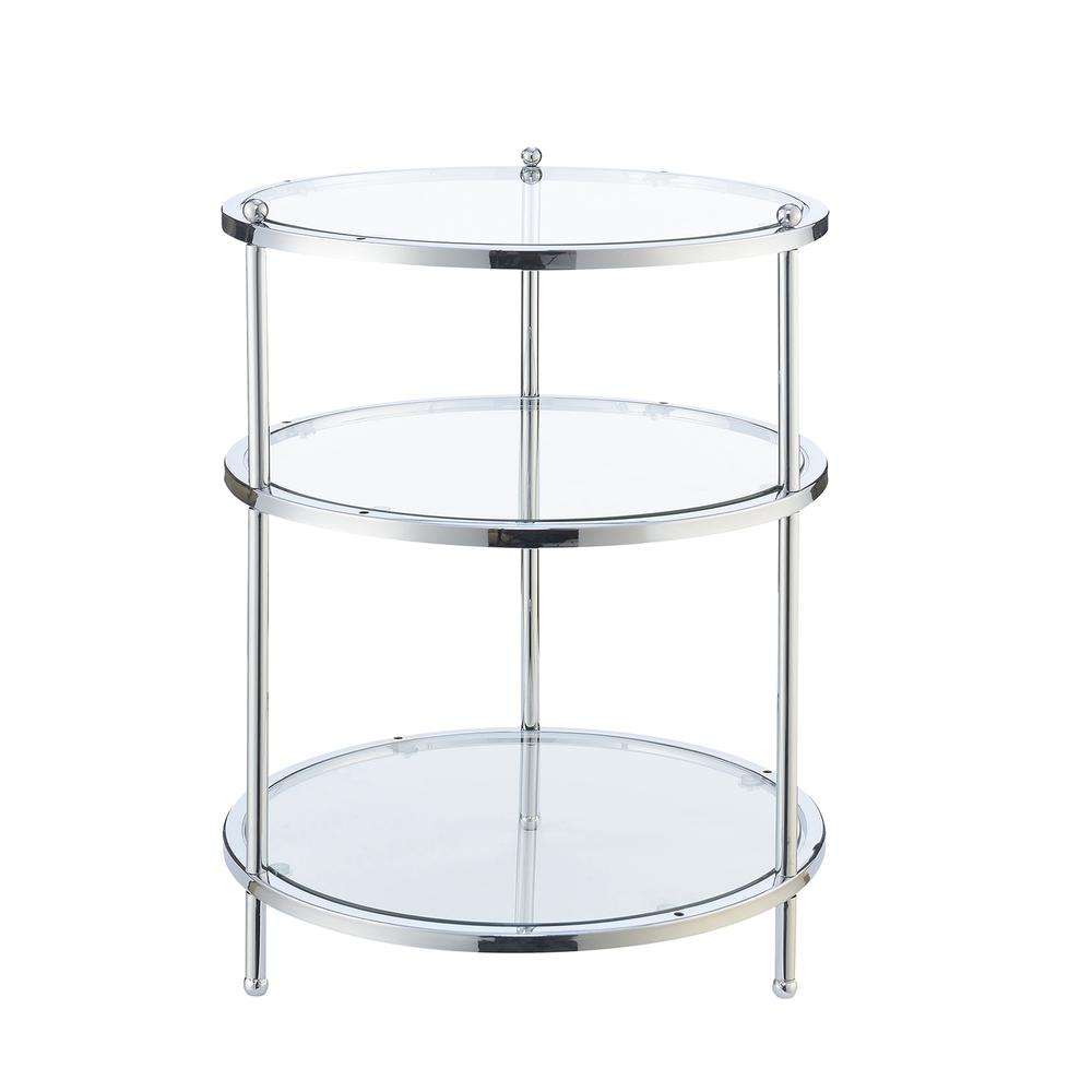 Royal Crest 3 Tier Round End Table