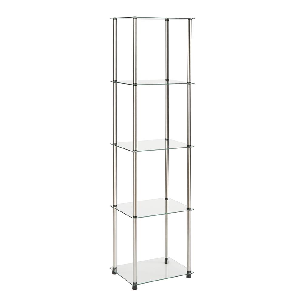Designs2Go Classic Glass 5 Tier Glass Tower