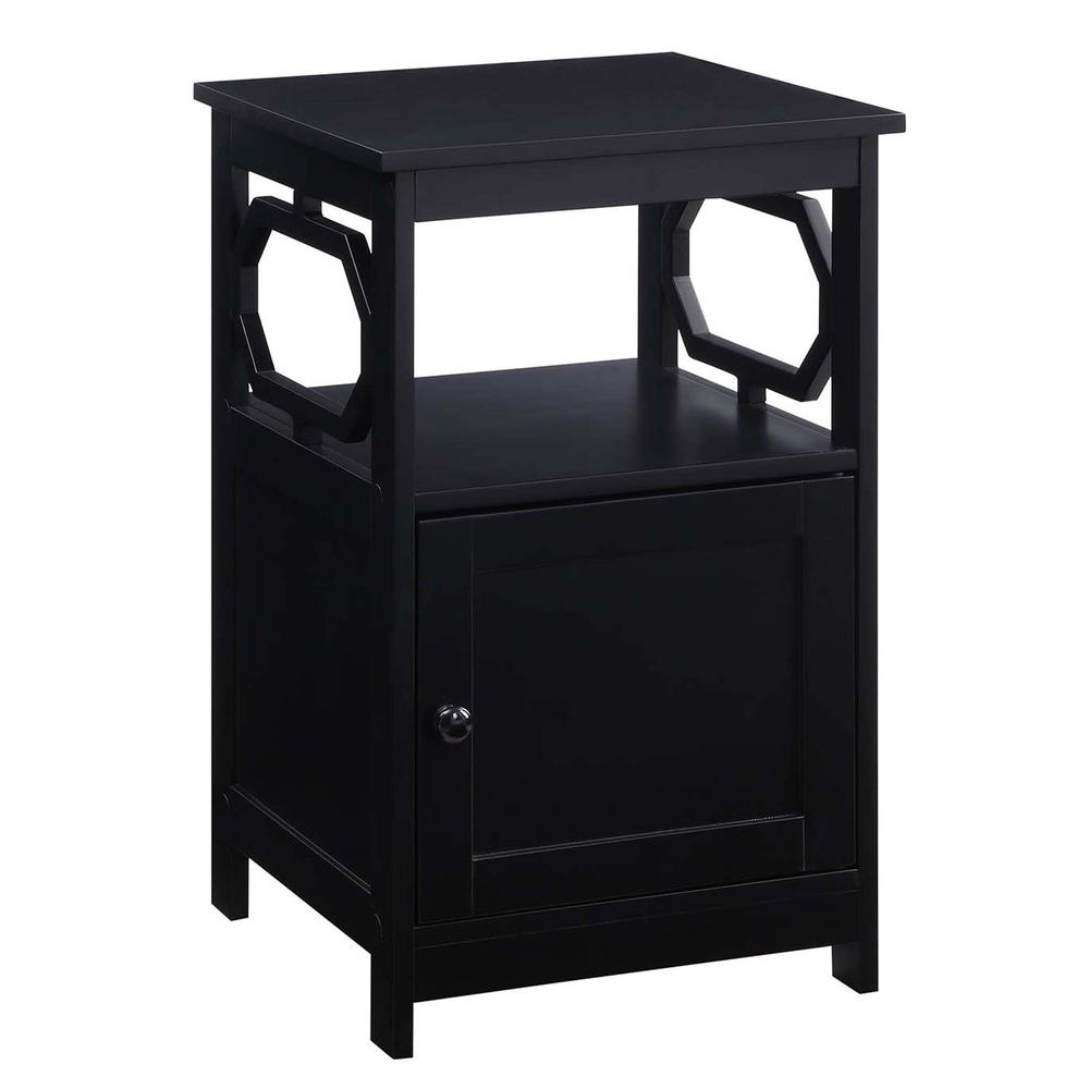 Omega End Table with Cabinet