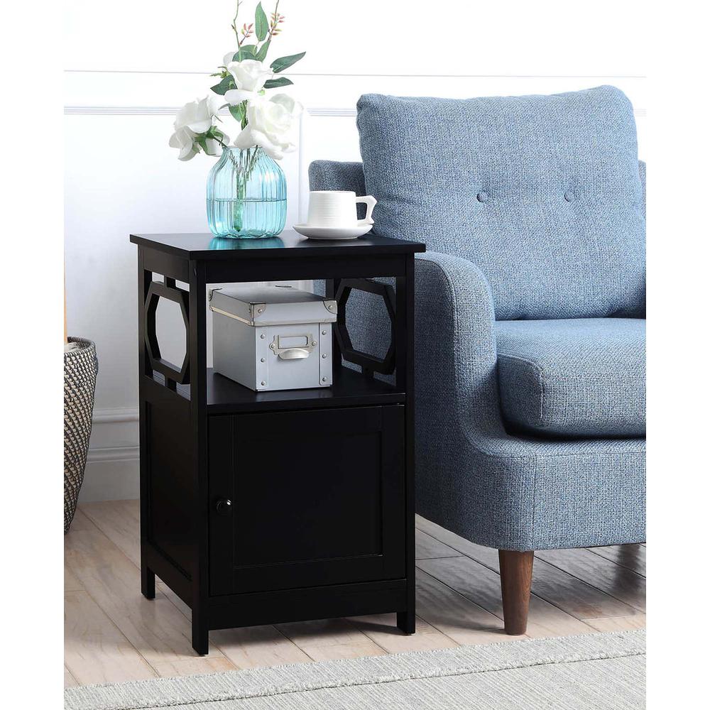 Omega End Table with Cabinet