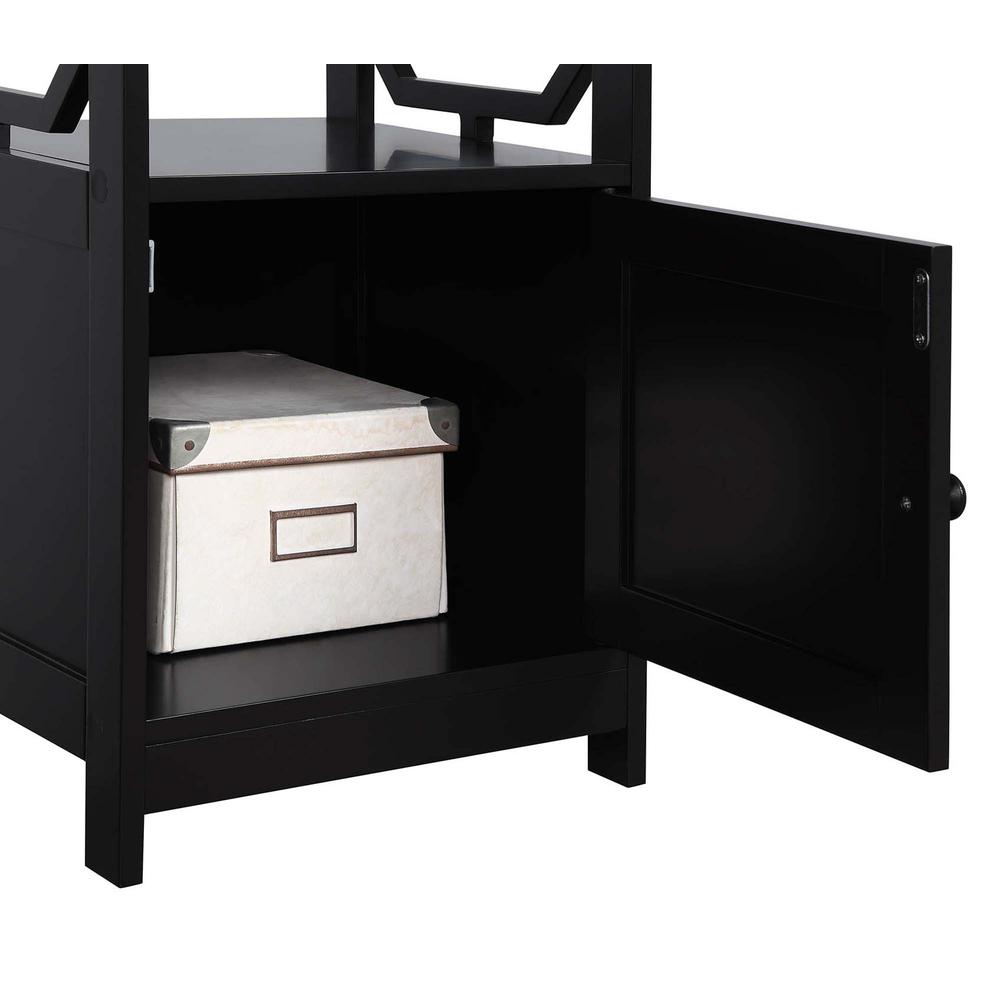 Omega End Table with Cabinet