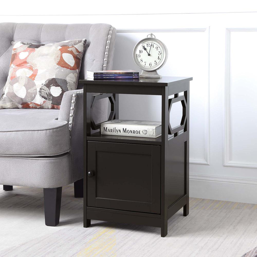 Omega End Table with Cabinet.