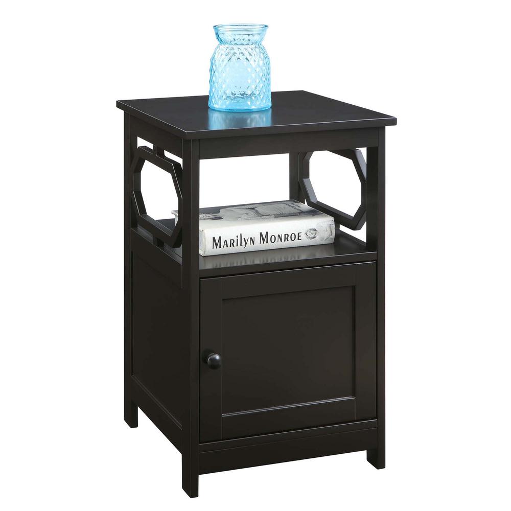 Omega End Table with Cabinet.