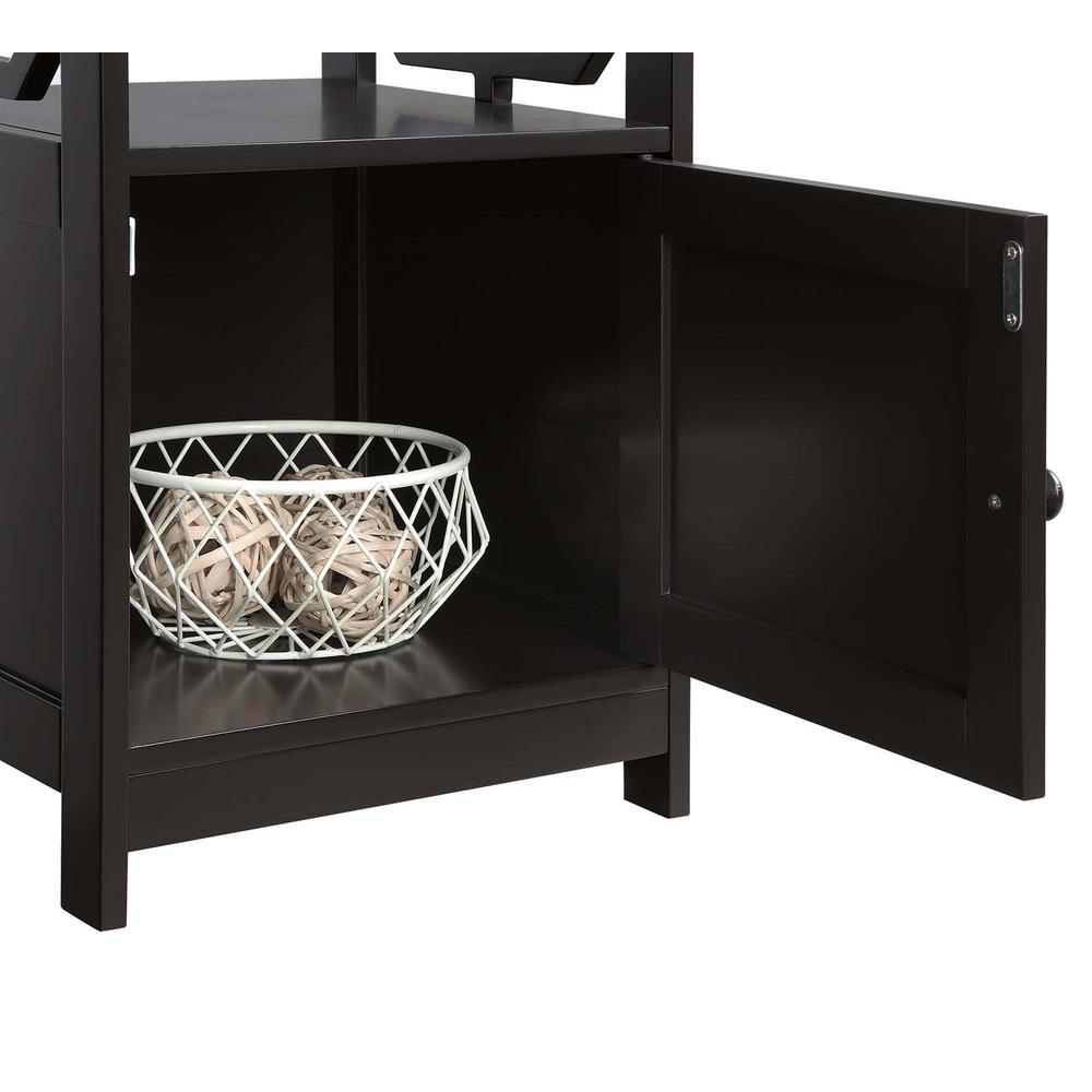Omega End Table with Cabinet.