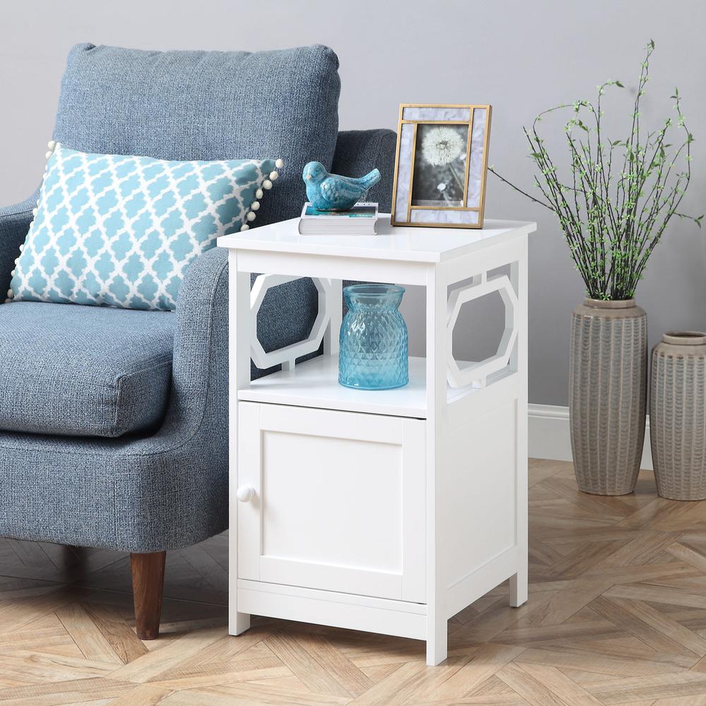Omega End Table with Cabinet*