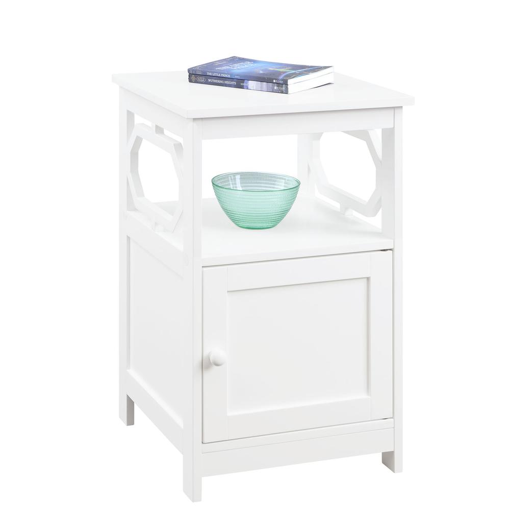 Omega End Table with Cabinet*