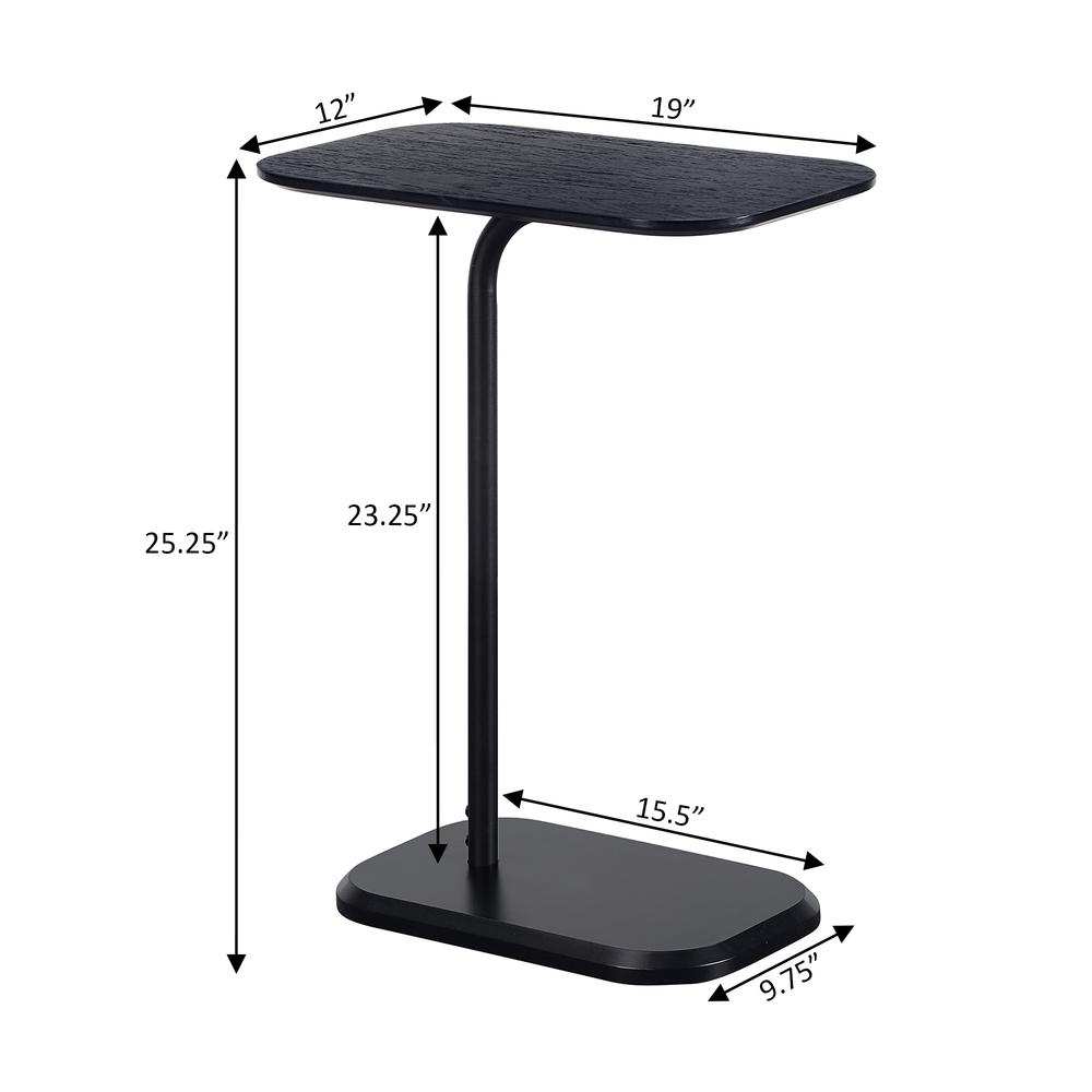 Oslo C End Table, Black