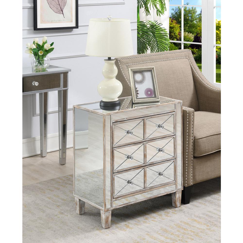 Gold Coast BettyB Mirrored End Table