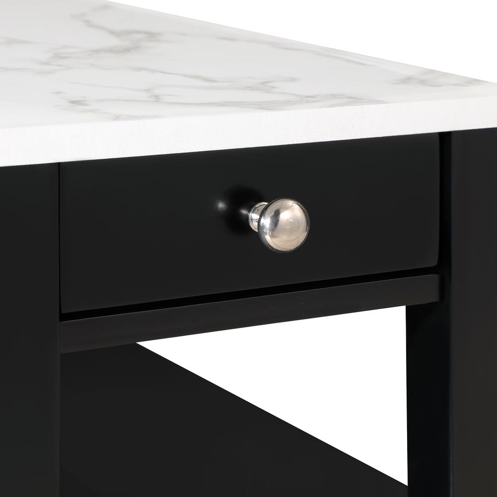 American Heritage 1 Drawer Chairside End Table with Shelves