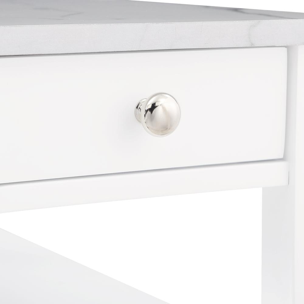 American Heritage 1 Drawer Chairside, End Table with Shelves