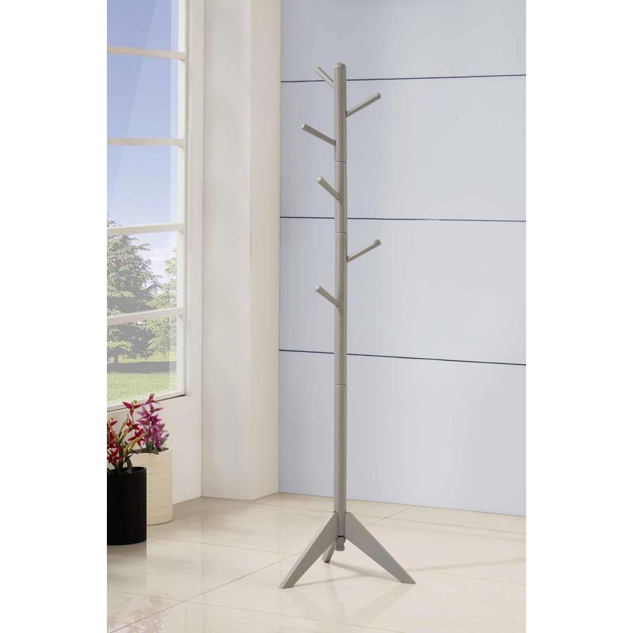 Devlin Coat Rack with 6 Hooks Grey