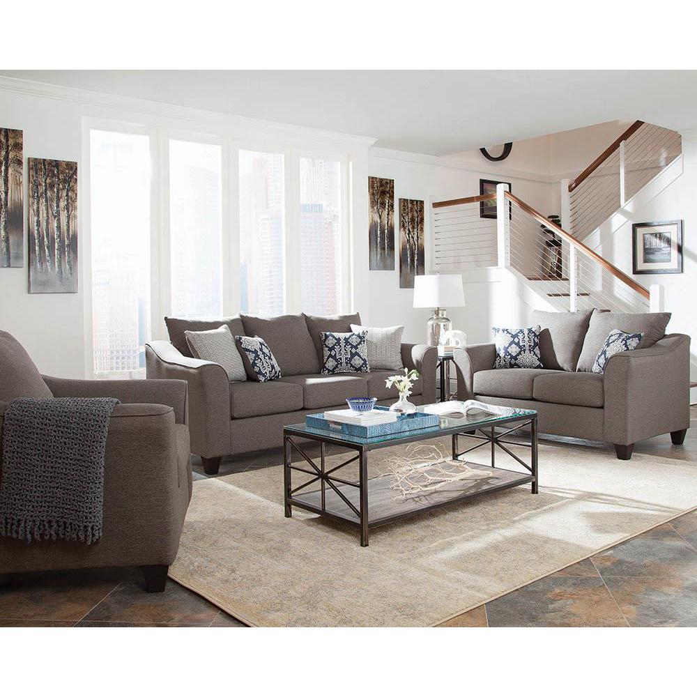 Salizar Flared Arm Chair Grey