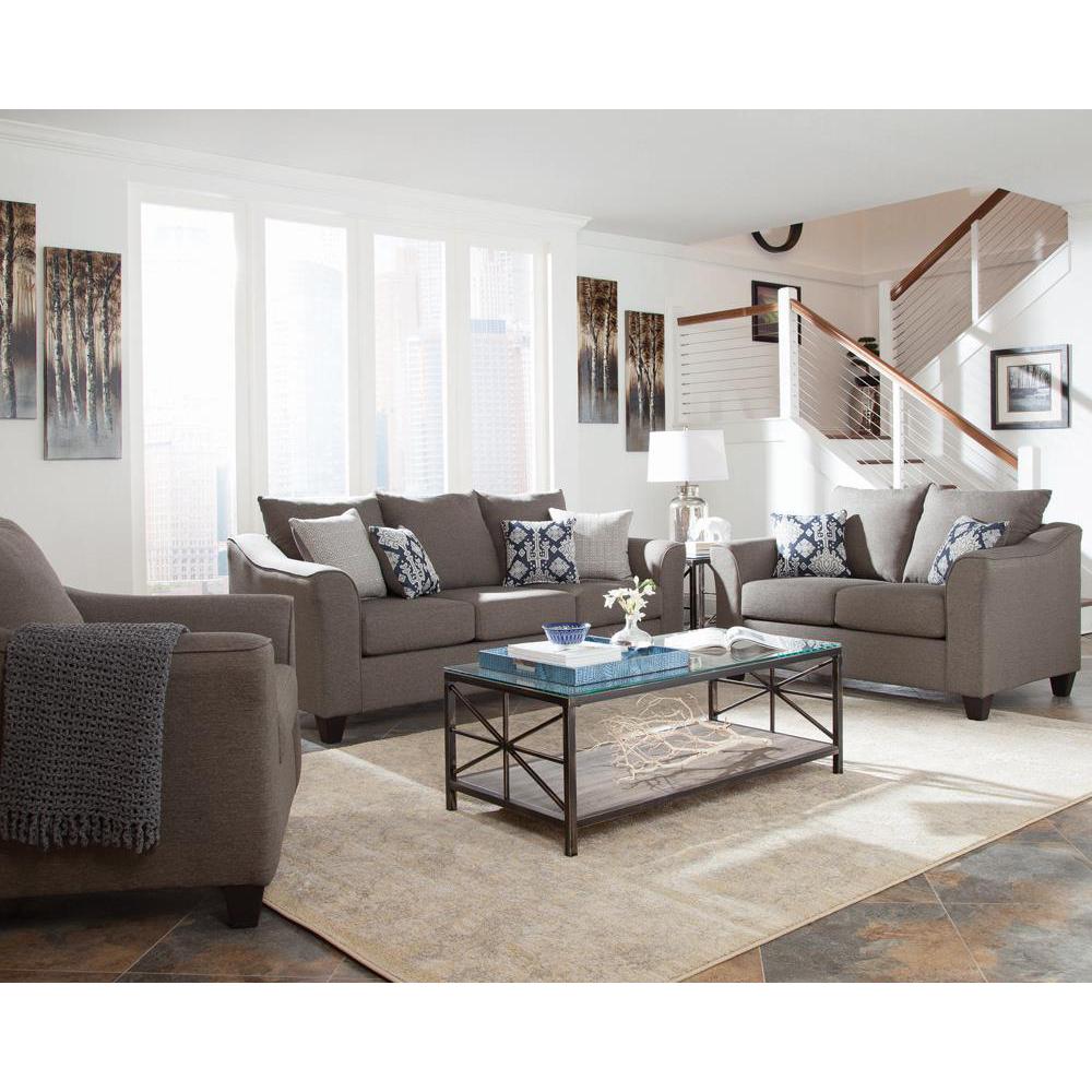 Salizar Flared Arm Chair Grey