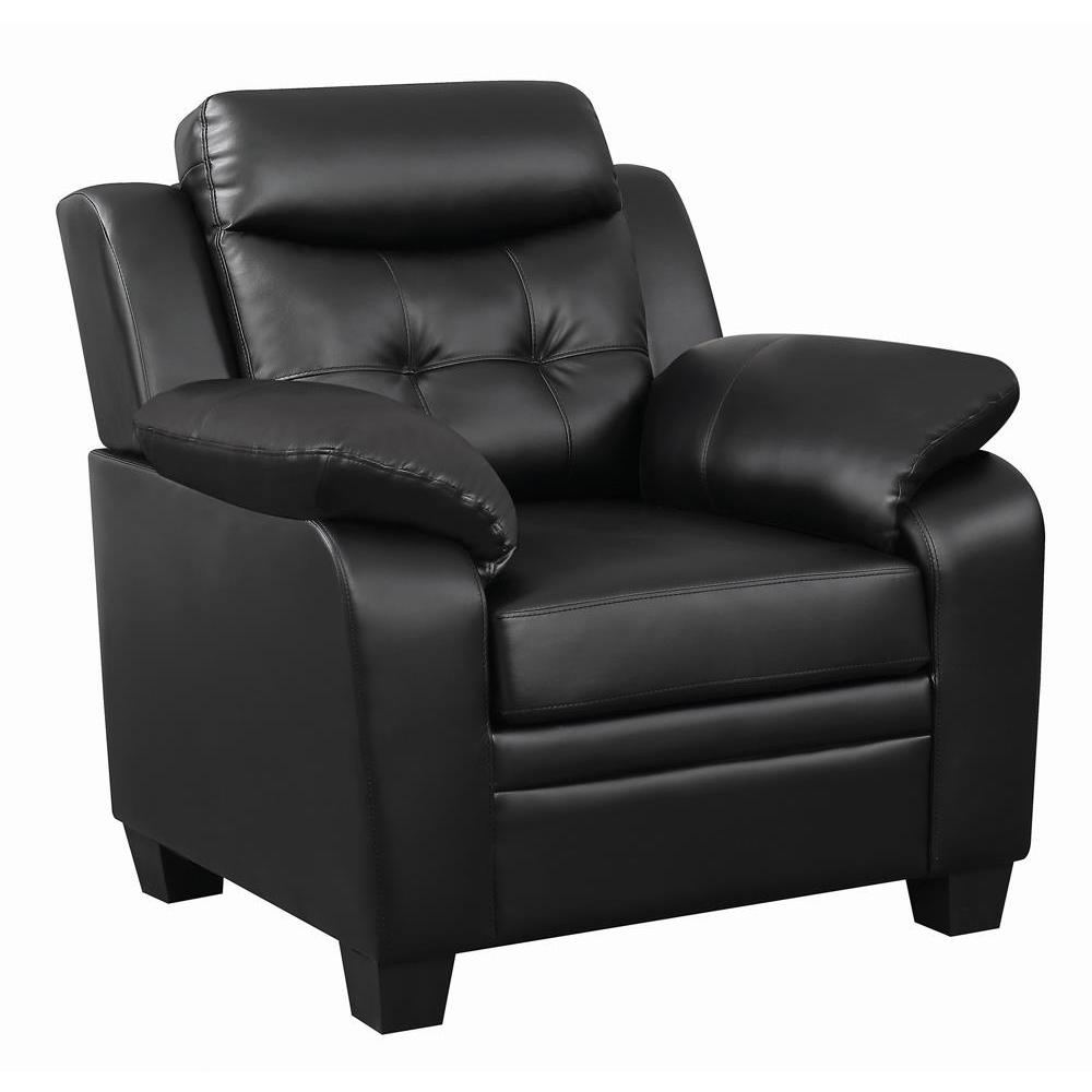 Finley Tufted Upholstered Chair Black