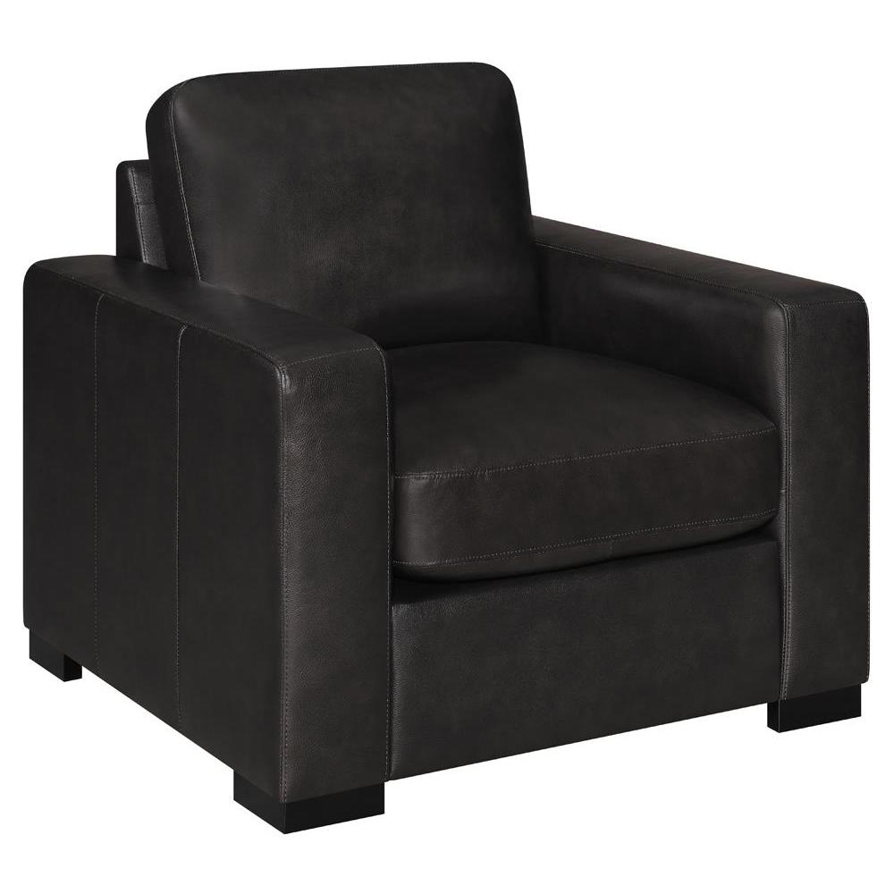 Boardmead Track Arms Upholstered Chair Dark Brown