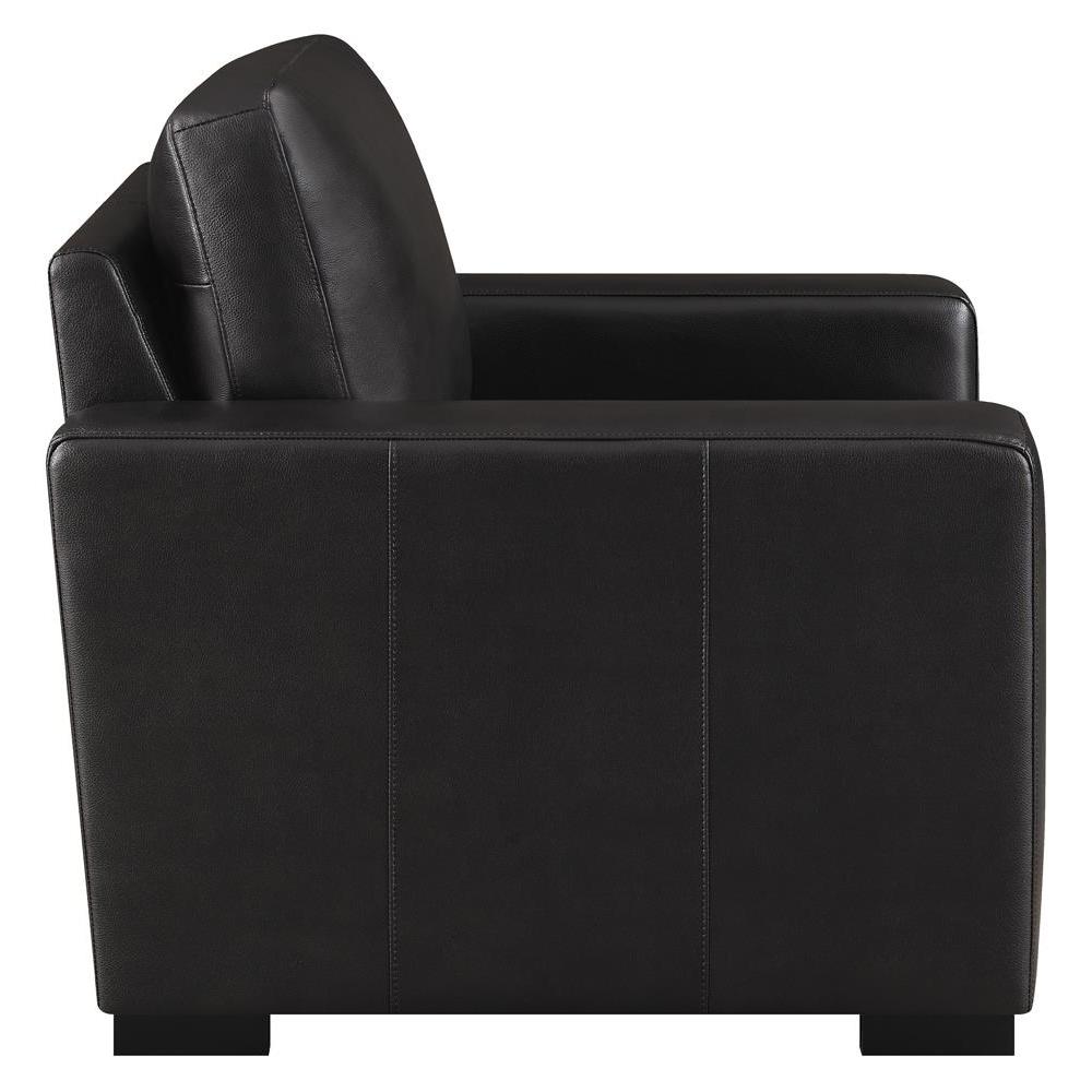 Boardmead Track Arms Upholstered Chair Dark Brown