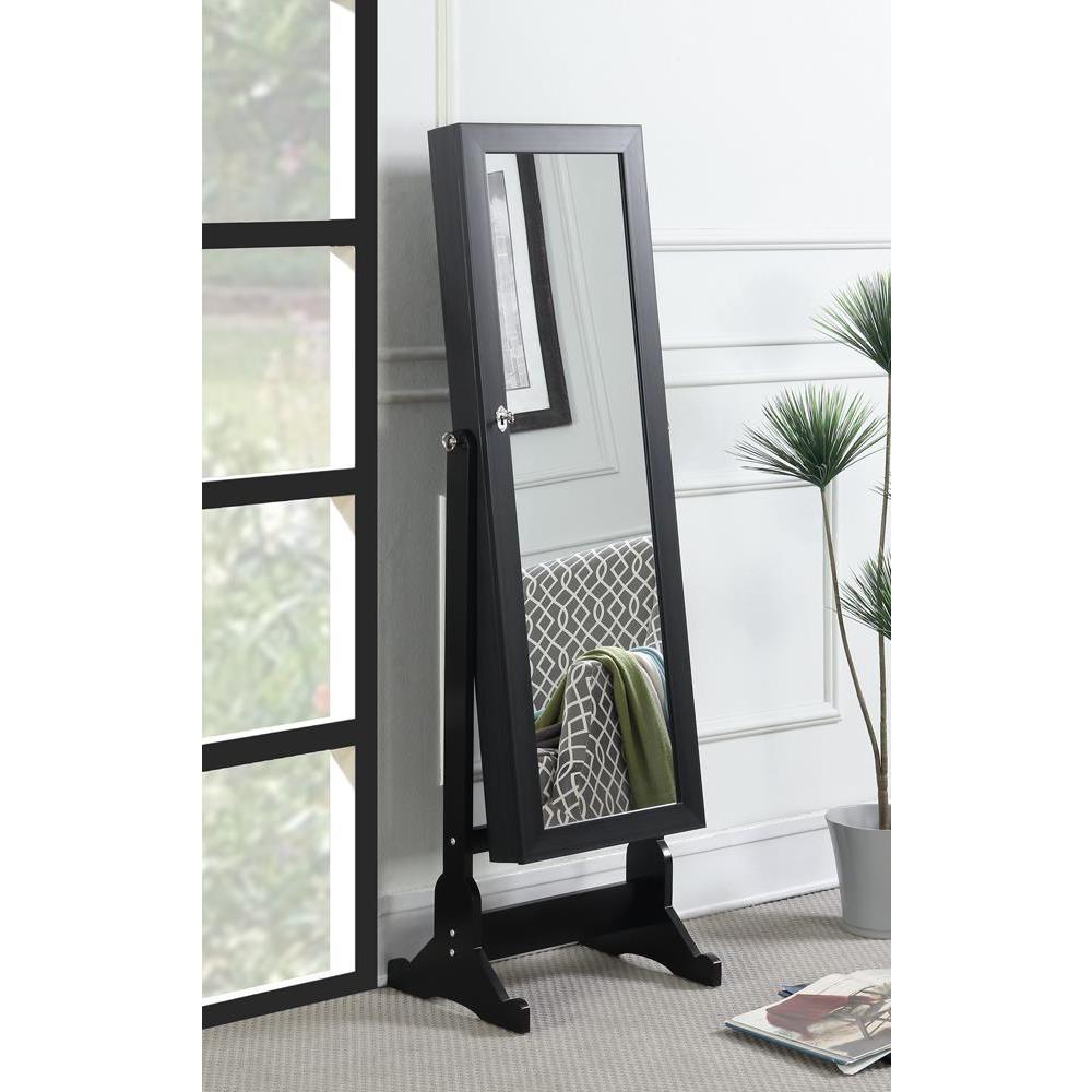 Tutuola Jewelry Cheval Mirror Black