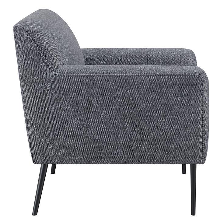 Darlene Upholstered Tight Back Accent Chair Charcoal