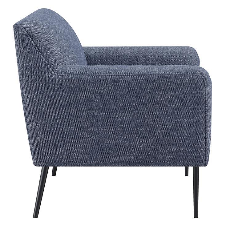 Darlene Upholstered Tight Back Accent Chair Navy Blue
