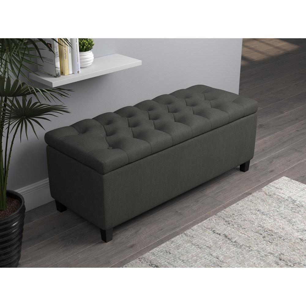 Samir Lift Top Storage Bench Charcoal