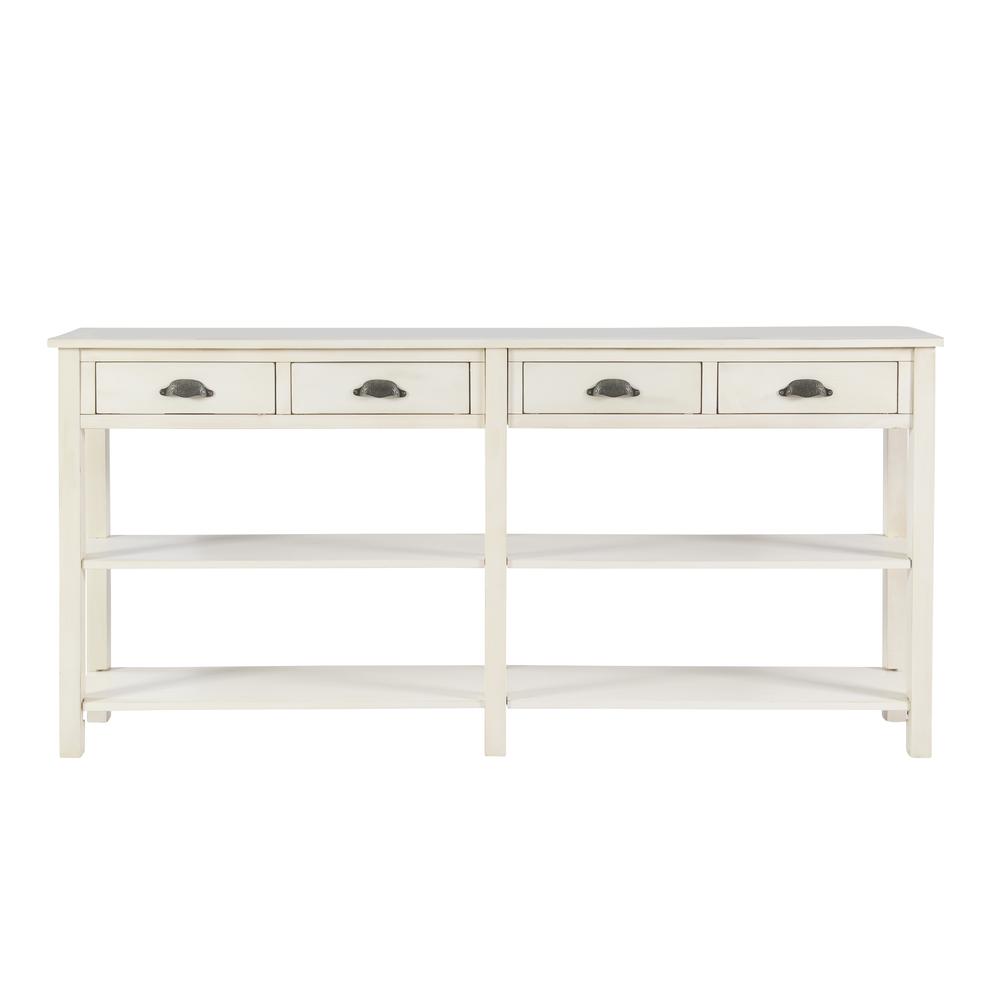 Cream Crackle Console