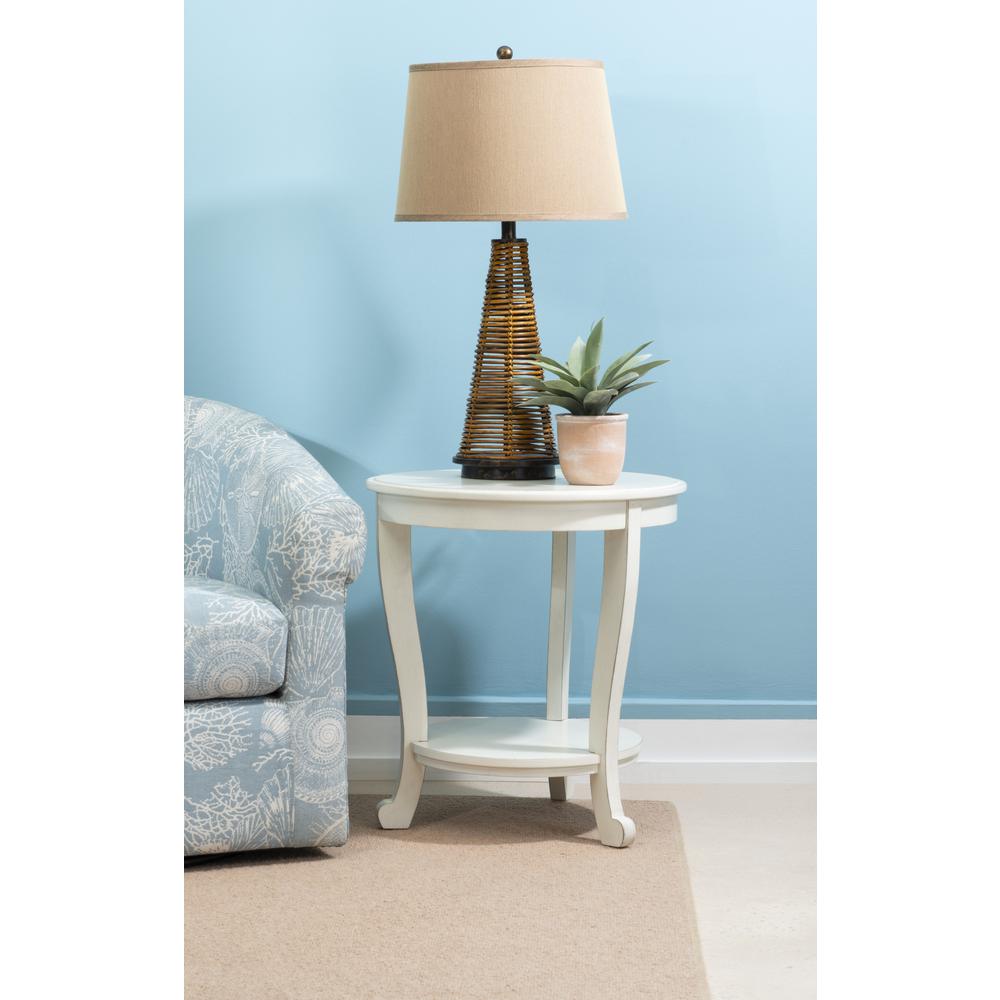 Aubert Accent Side Table, White
