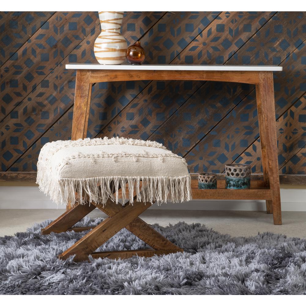 Tarragon Tassel Ottoman