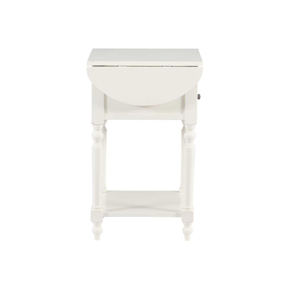 Shiloh White Table with Dropleaf