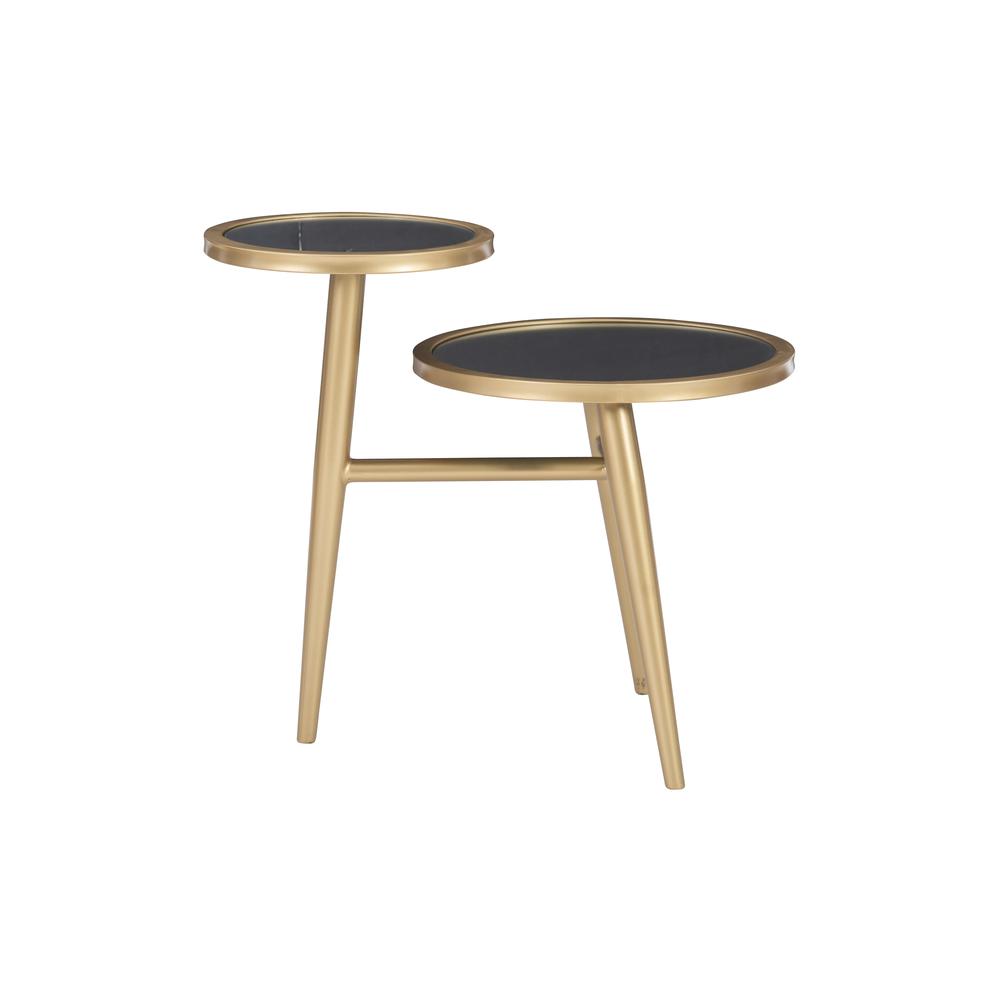 Jolson Two Tiered Mirrored Side Table