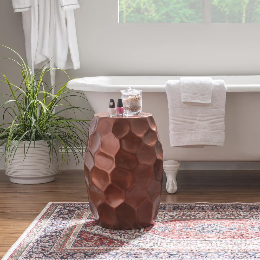 Soleil Side Table Antique Copper
