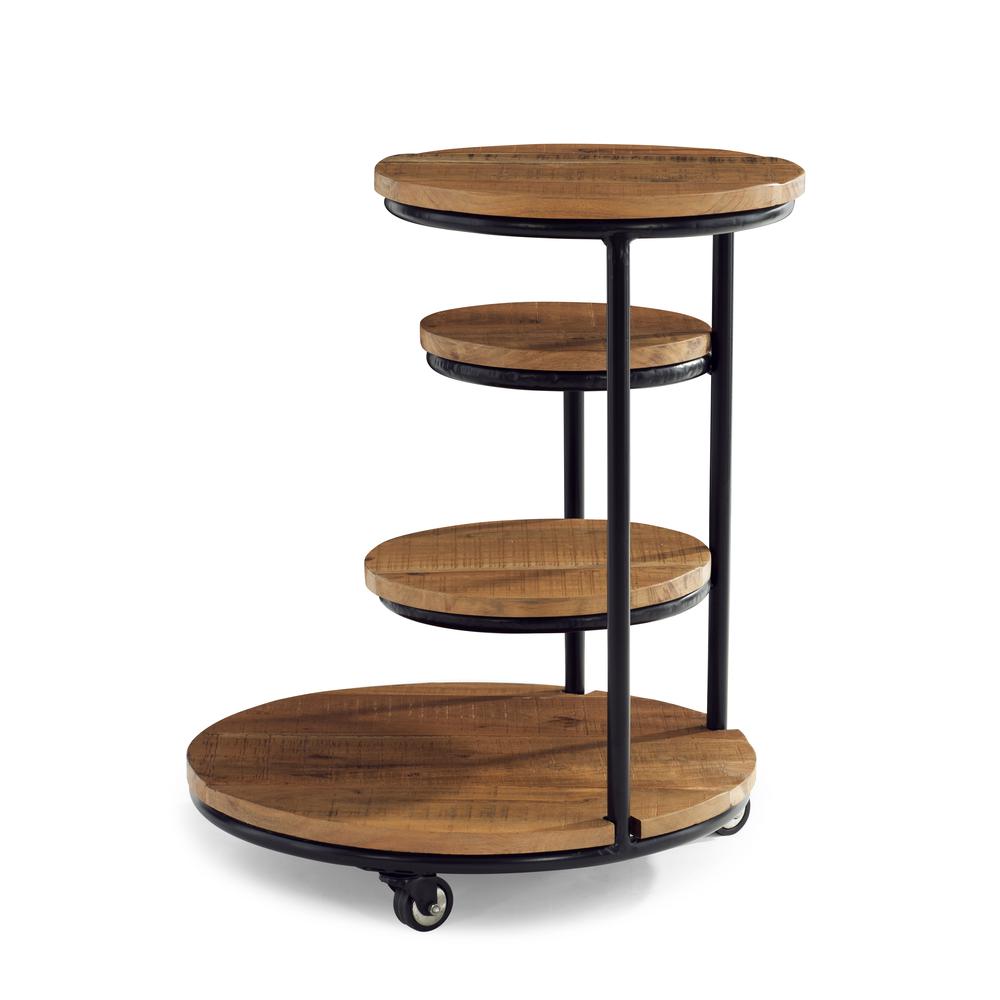 Collis Four Tiered Plant Stand Side Table Wheels