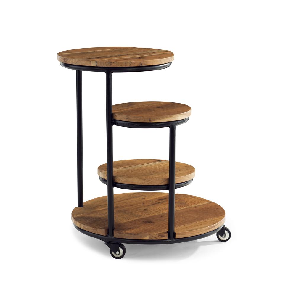 Collis Four Tiered Plant Stand Side Table Wheels