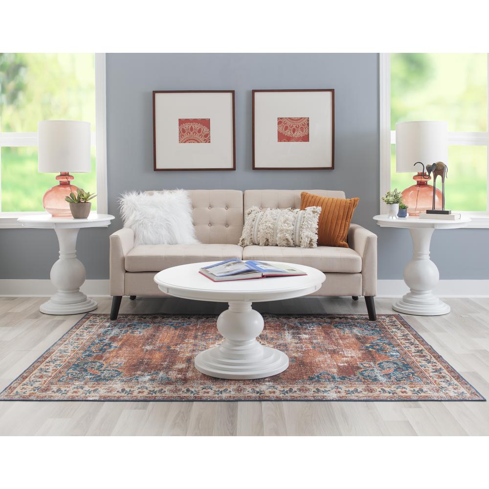 Adeline Round Accent Table White