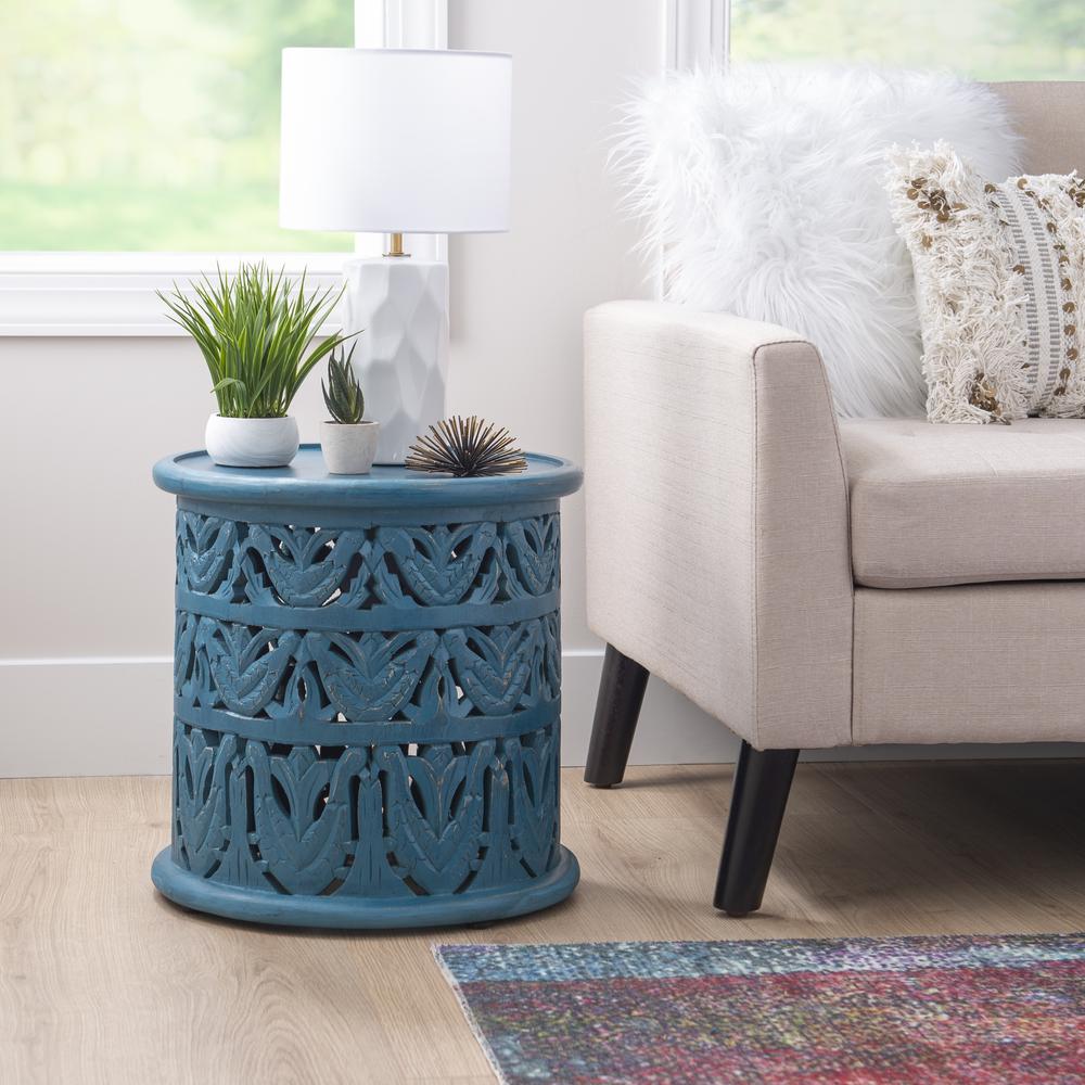 Indie Side Table Blue