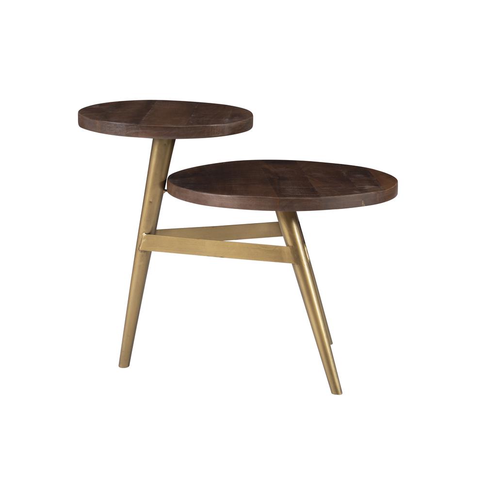Collis Two Tiered Side Table Gold