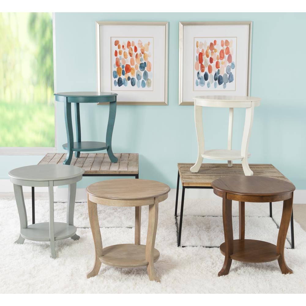Aubert Accent Side Table, White