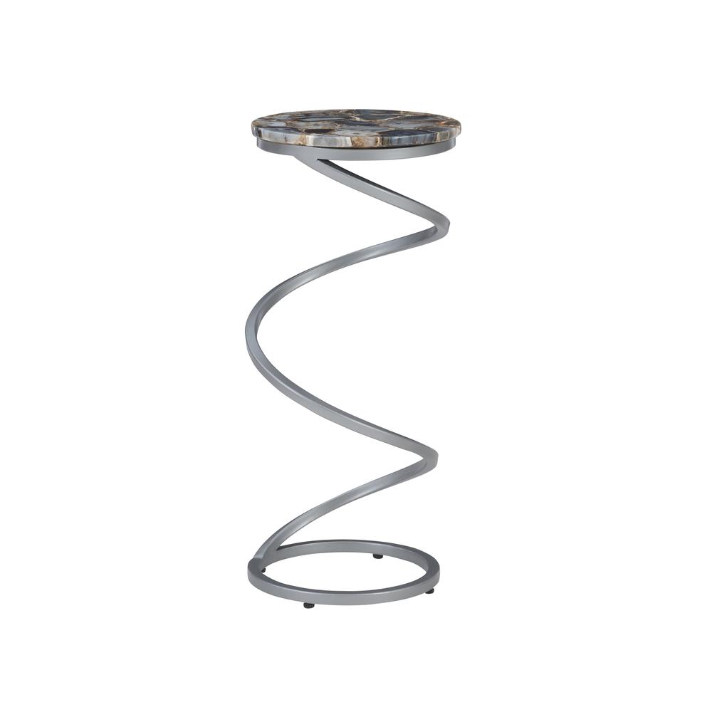 Rian Spiral Drink Table Grey Agate