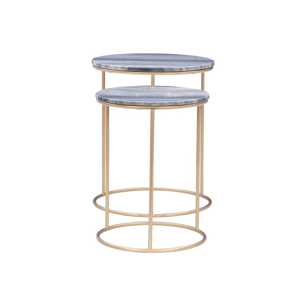 Fonner Nesting Tables Grey Marble