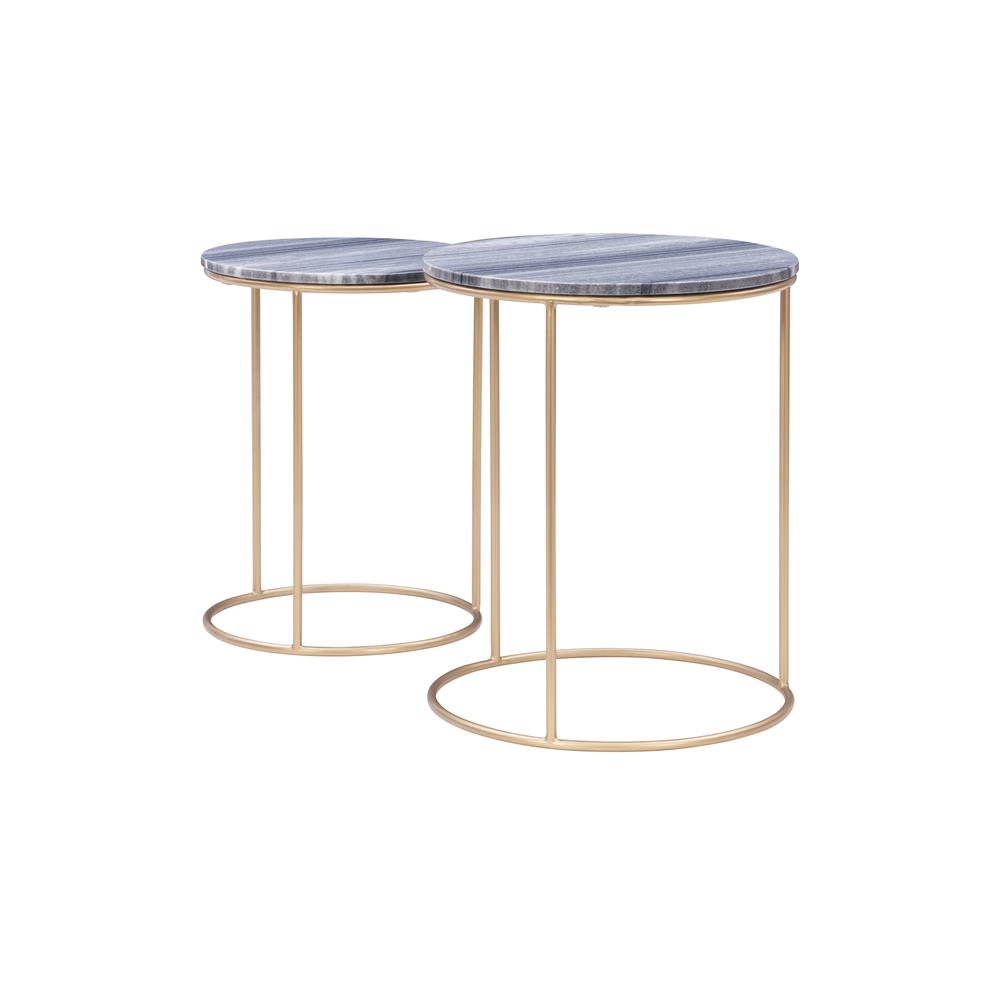 Fonner Nesting Tables Grey Marble