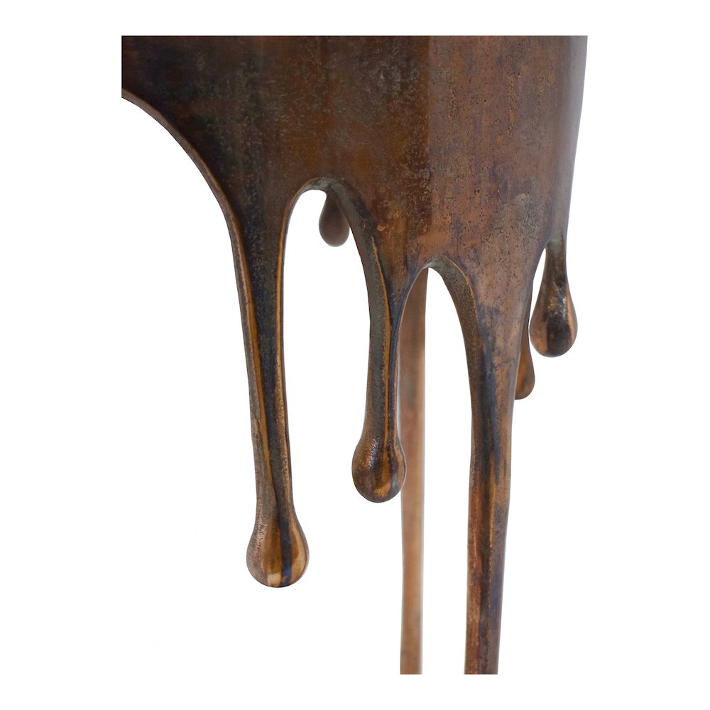 Copperworks Accent Table Antique Copper