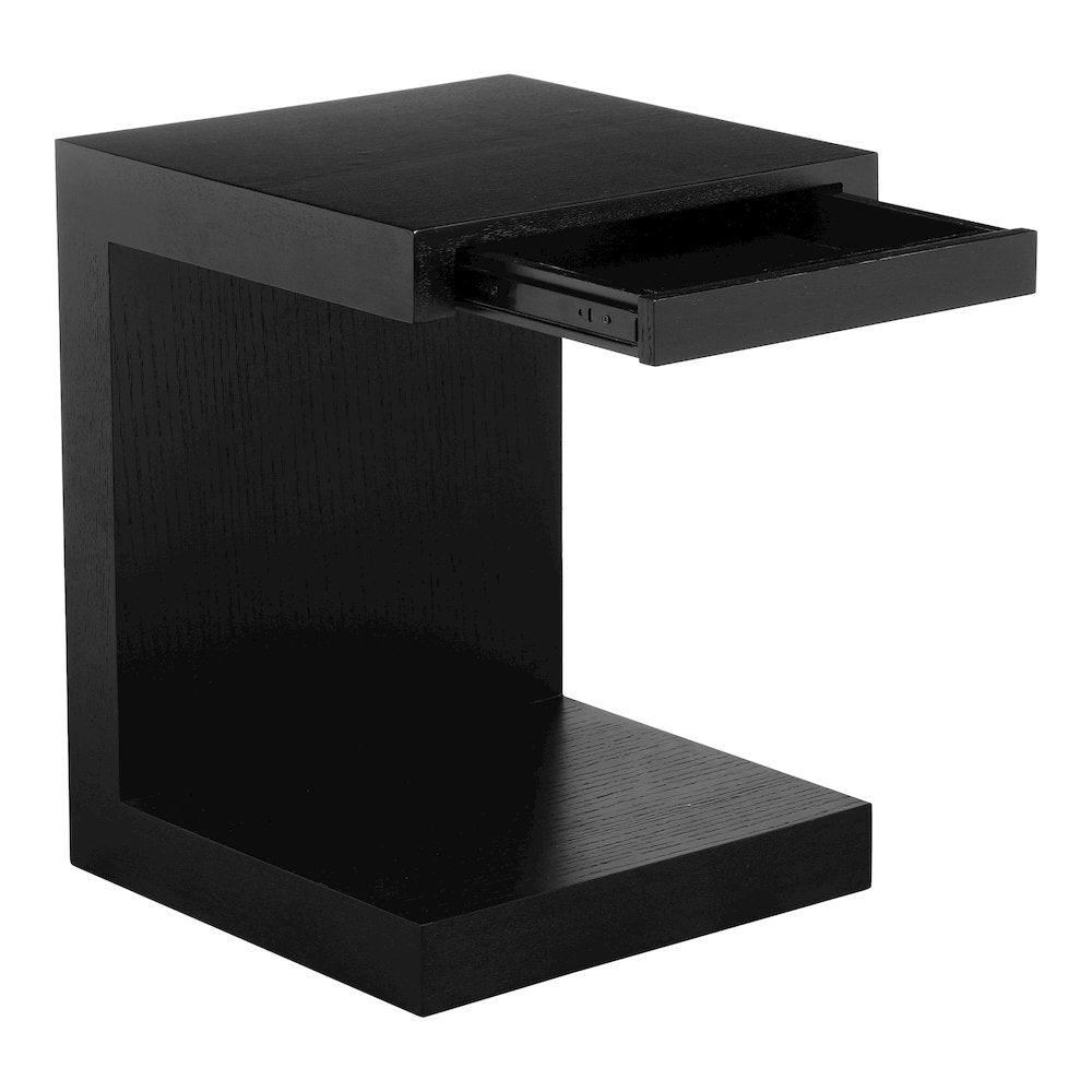 Zio Side Accent Table Black Oak
