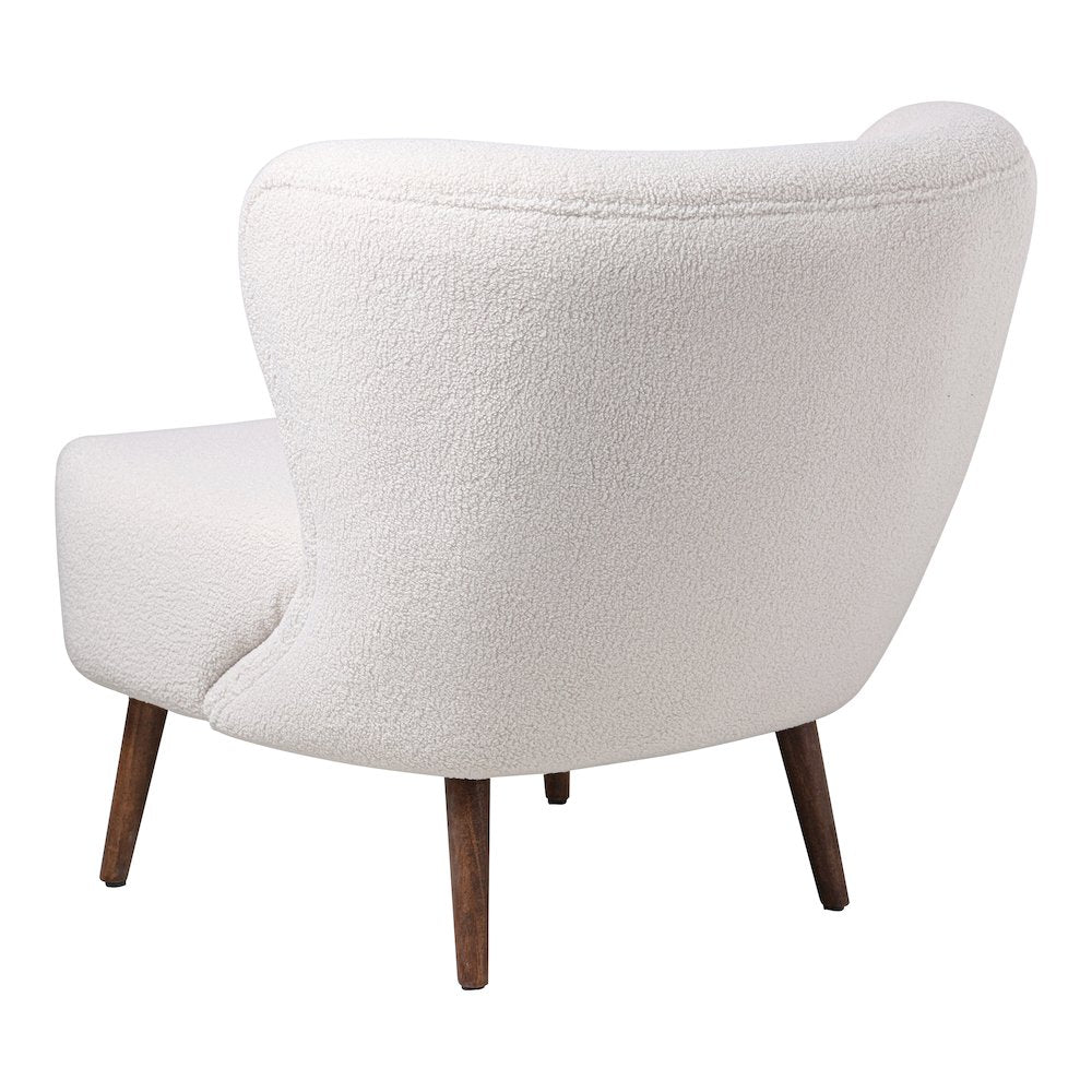 Margot Accent Chair Vegan Shearling Cream